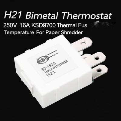 H21 Termostat bimetalowy 250V 16A 50-150C KSD9700 Przełącznik temperatury bezpiecznika termicznego dla kruszywki papieru