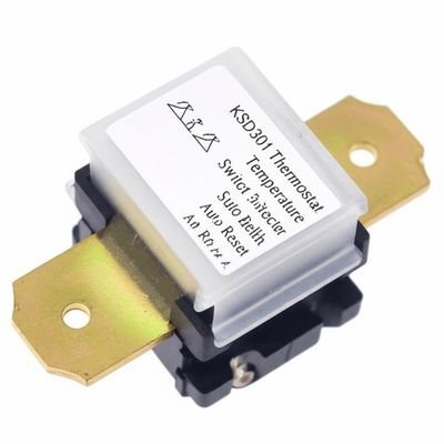 Termostat bimetalowy KSD301 z obudową z tworzywa sztucznego lub ceramiczną i aluminiową nasadką lub miedzianą głowicą do urządzeń elektrycznych gospodarstwa domowego