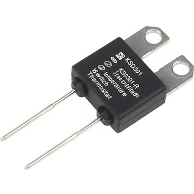 Termostat bimetalowy KSD301, przełącznik temperatury zatrzaskowy, z 100000 cykli, 250V 16A i zakresem 0-250℃