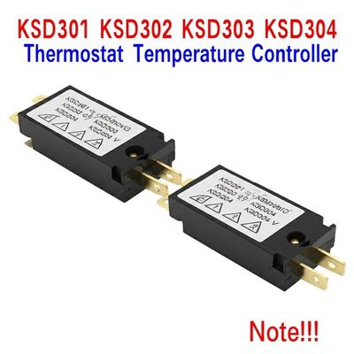 KSD301 Bimetalowy termostat temperatury z 100000 cyklami 250V 16A i zakres 0-250°C