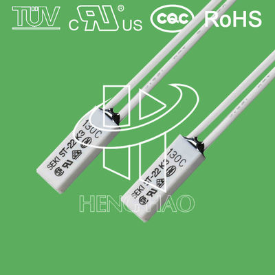 Wielokrotnego użytku termiczny SEKI / Bimetaliczny wyłącznik termiczny Certyfikat ROHS st-22